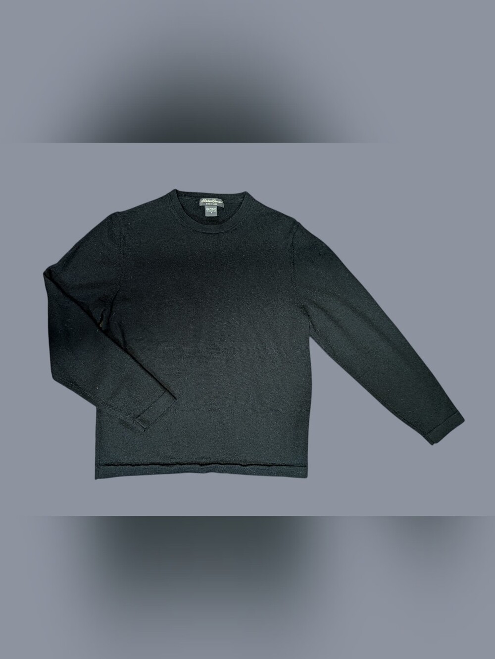 Eddie Bauer 100% Merino Wool Sweater Womens Medium Black
